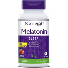 Viên ngậm ngủ ngon  Natrol Melatonin Sleep 3mg 90 viên